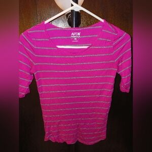 APT 9 Pink Striped Top